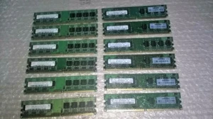 Stock Ram 6 Gb PC2-5300 ( Moduli 12 x 512 Mb ) PC2-5300U DDR2-667 non-ECC - Foto 1 di 2