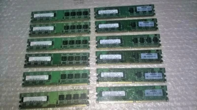 Stock Ram 6 Gb PC2-5300 ( Moduli 12 x 512 Mb ) PC2-5300U DDR2-667 non-ECC - Immagine 1 di 2