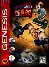 EARTHWORM JIM 2  with box  for sega genesis mega drive FREE SHIPPING !!!