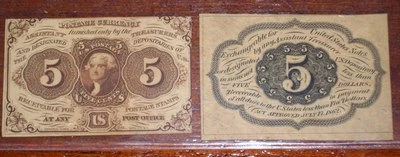 FR.1231 NM SP (1st Issue) 5 cents FACE & BACK SPECIMEN (UNC)  - Image 1 of 4