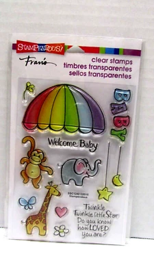 NUEVO Stampendous! Juego de sellos transparentes Fran's SSC1242 - Animal Mobile - #996 Foto 1 de 2