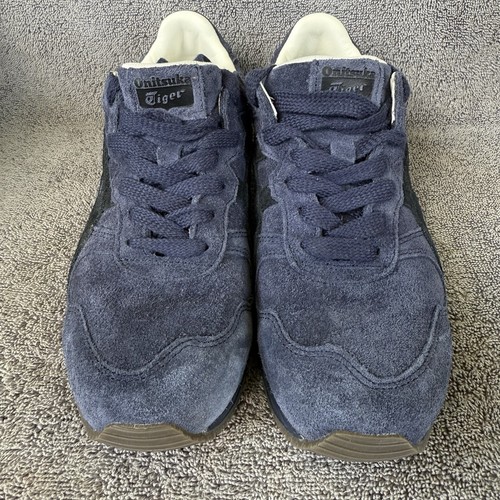 Onitsuka Tiger Alliance A40 1183C382 400 Blue Black Suede Shoes Men 5 Womens 6.5 Onitsuka Tiger TIGER ALLIANCE A40 BLACK/BLACK 1183C409 main image 4