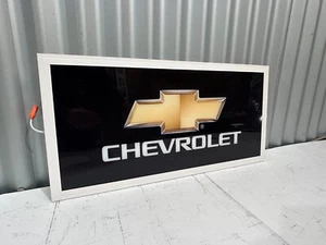 CHEVROLET CHEV BAR LIGHT UP HANGING SIGN LIGHT LED 600 MM X 300 MM FREE POST - Picture 1 of 6