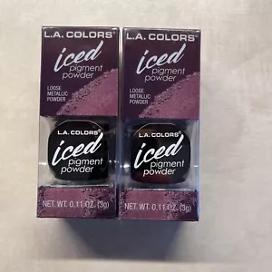 L.A. Colors Iced Pigment Powder Eyeshadow-Glisten 0.11oz , new (2) - Picture 1 of 4