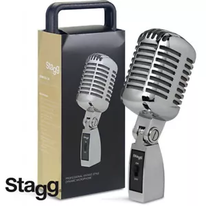 Stagg SDM100-CR 50ER Stil professionelles dynamisches Vintage-Stilmikrofon Chrom - Bild 1 von 1