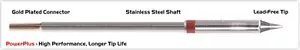 NEW Thermaltronics M8CH178H Soldering Tip Chisel 30° 1.0mm (0.04"), Power Plus - Picture 1 of 1