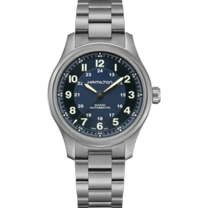 New Hamilton Khaki Field Titanium Auto Blue Dial Men's Watch H70545140 - Picture 1 of 5