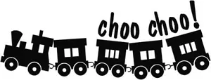 Calcomanía de vinilo Choo Choo Train - Imagen 1 de 1