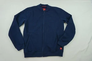 Sportiqe Mens Full Zip Sweatshirt Small Blue Long Sleeve Pockets - Picture 1 of 10