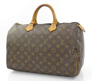 Authentic LOUIS VUITTON Speedy 35 Monogram Boston Hand Bag Purse #61273 - Picture 1 of 24