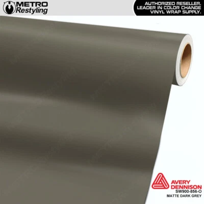 Avery Dennison Matte Dark Gray Vinyl Car Wrap Film Roll | 856-O - Изображение 1 из 3