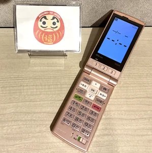 Kyocera au K004 Pink Simple Kantan Keitai SIM locked Flip Phone from JAPAN - Picture 1 of 13