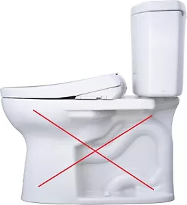 TOTO WASHLET Drake II 1.28 GPF Toilet Tank + SW4736AT40 S7A Bidet Seat Combo - Picture 1 of 24