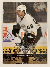 2008-09 Upper Deck Young Guns Rookie #451 Andrew Ebbett YG RC Anaheim Ducks