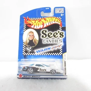 MATTEL HOTWHEELS DIECAST SEE'S CANDIES PROMO STEPHANIE WARN PRO STOCK FIREBIRD - Picture 1 of 5