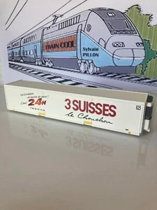 JOUEF CAISSE MOBILE 3 SUISSES ECHELLE HO 1/87 - Foto 1 di 3