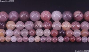 Natürlicher Violetter Achat Onyx Edelstein Lose Runde Perlen 6 mm 8 mm 10 mm 12 mm 15,5" - Bild 1 von 12
