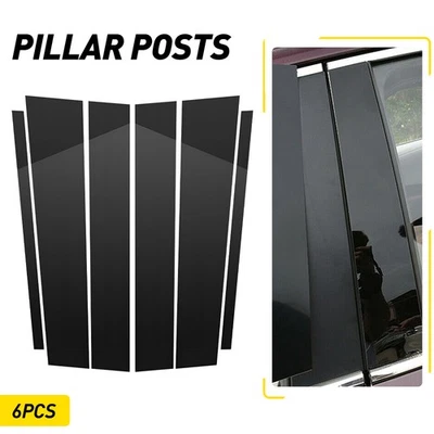 6PCS Pillar Posts Fits Nissan Titan Crew 2004-15 Cab Door Trim Cover Kit - Image 1 of 4