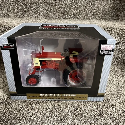 1/16 SpecCast IH Farmall 504 Tractor w/ Wide Front & Rear Wheel Weights NEW!! - Image 1 of 4