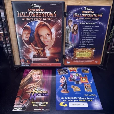 RETURN TO HALLOWEENTOWN (DVD) ULTIMATE SECRET EDITION Disney Original (inserts) Foto 1 de 4
