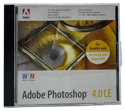 Adobe Photoshop 4.0 LE PC Mac 1997 Collector's Vintage Software - Image 1 of 3