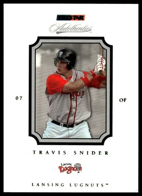 2007 TriStar Autothentics #60 Travis Snider Green #/250 - Image 1 of 2