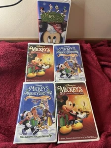Mickey Mouse Vhs Clamshell Bundle( Tapes Are Good!) No Mold! - Picture 1 of 2