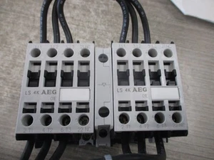 AEG Reversing Contactor LS 4K.01 48VDC Coil 25A 600V Used - Picture 1 of 4