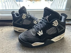Nike Air Jordan 4 Retro Blanco Thunder Gs 2024 Talla 5Y Fq8213 001 Oreo Negro - Imagen 1 de 6
