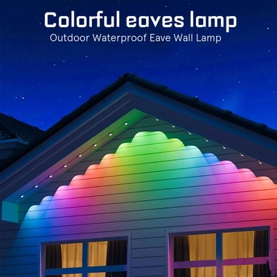 500FT Smart RGB Eave Lights App Remote IP67 Permanent Outdoor LED String Lights - Image 1 of 4
