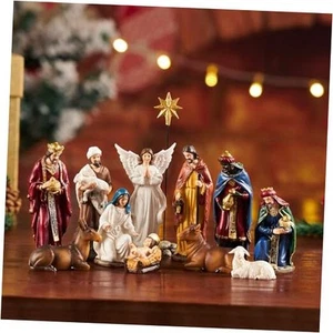 Nativity Sets for Christmas Indoor Set of 13 Pieces 3.9 Inches Tabletop - Picture 1 of 8