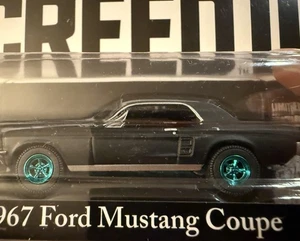 1967 Ford Mustang Coupe Creed ll Diecast 1:64 Greenlight CHASE GREEN MACHINE NEU - Bild 1 von 2
