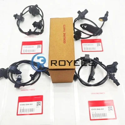4Pcs Front & Rear ABS Wheel Speed Sensor For 2006-2011 Honda Civic 57450SNA003 Foto 1 de 4