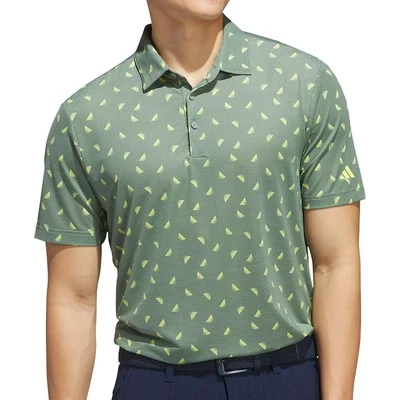 Camisa polo de malla estampada Adidas Golf Ultimate365 para hombre, totalmente nueva Foto 1 de 4