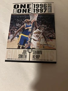 96-97 Upper Deck Collectors Choice #358 One on One, Joe Smith Vs Shawn Kemp - Picture 1 of 2