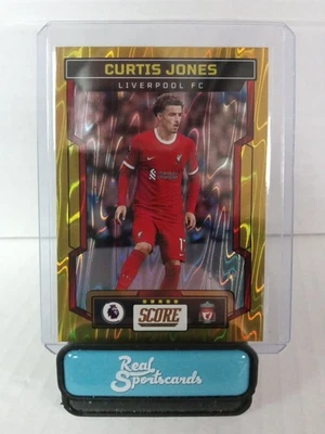 2023-24 Panini Score Premier League Curtis Jones Gold Swirl /10 Liverpool #106 - Image 1 of 4