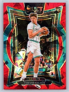 TIDJANE SALAUN – 2024-25 Panini Select Concourse #95 Red Cracked Ice Prizm (RC) - Picture 1 of 2