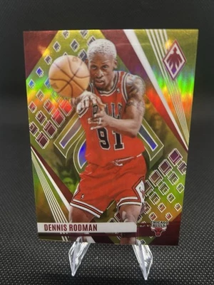 2023 Panini Phoenix 142 Dennis Rodman Yellow 39/49 - Image 1 of 2