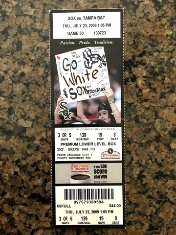 MARK BUEHRLE PERFECT GAME TICKET CHICAGO WHITE SOX COLLECTIBLE SEE DESCRIPTION Cover