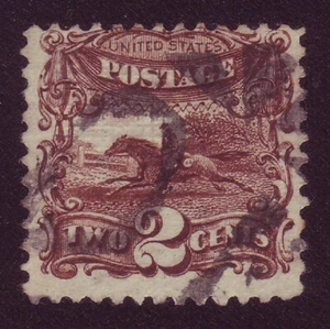 FANCY CANCEL on US# 113 - UNLISTED in SKINNER & ENO - MUST SEE !! - Picture 1 of 2
