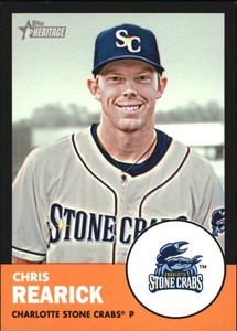 2012 Topps Heritage Minors Black #133 Chris Rearick/96