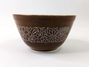 Pyrex Brown Woodland 401 pequeño tazón mezclador 1-1/2 pinta 750 ml - Imagen 1 de 8