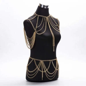 Shoulder chain multilayered waist chain and top body jewelry - Picture 1 of 5