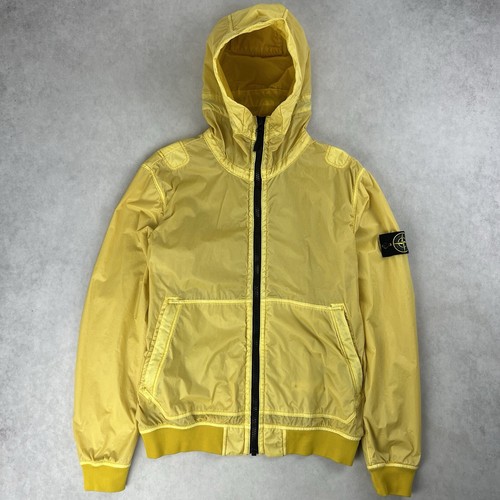 Stone Island Lamy Flock Giacca Cappotto Giallo Grande 3488