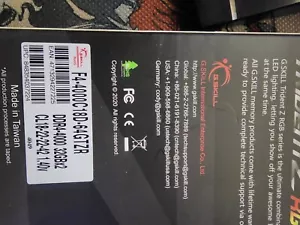 G.Skill 64GB DDR4 TridentZ RGB 4000Mhz CL18 1.40V Dual Channel 32GBx2 - Picture 1 of 2