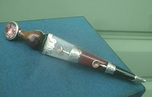 Groß Viktorianisch Schottische Silber Achat & Sgian Dubh / Skean Dhu / Dirk - Bild 1 von 12