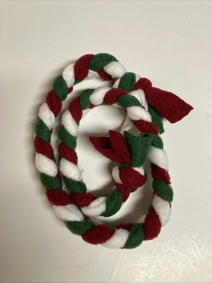 手工制作 27 英寸编织抓绒狗绳玩具耐用拖船、咀嚼和拉拉全新美国制造 — 第 1/1 张图片