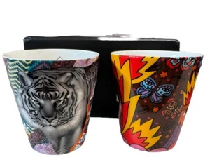  Juego de 2 de 4 tazas de degustación de porcelana Starbucks de diseñador de 3 oz raro nuevo - Imagen 1 de 7