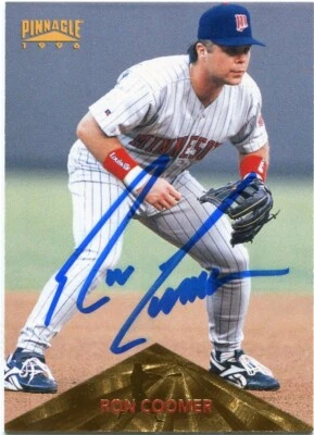 RON COOMER Minnesota Twins signed 1998 Pinnacle Rookie card #177 NMNT COA - Image 1 of 2