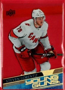 2020-21 SP AUTHENTIC STEVEN LORENTZ YOUNG GUNS ACETATE ROOKIE #494 RC UPPER DECK